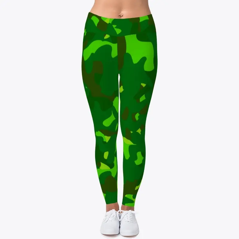 St. Patrick's Day Camo Leggings